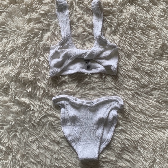NWT Hunza g Juno bikini set in white one size - Picture 6 of 8